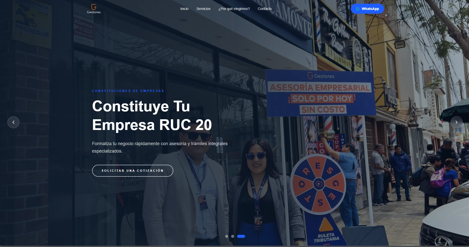 Corporate website for business consulting, accounting, and financial advisory services.